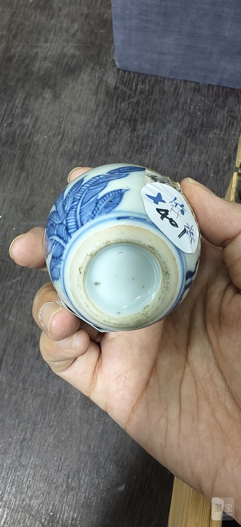 清 青花枯枝花鸟纹罐 - 图6
